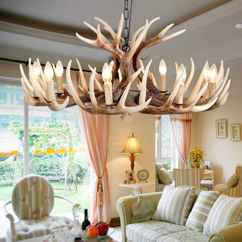 Modernist pastoral chandelier W-6216-9+3 living room hotel apartment Chandelier4
