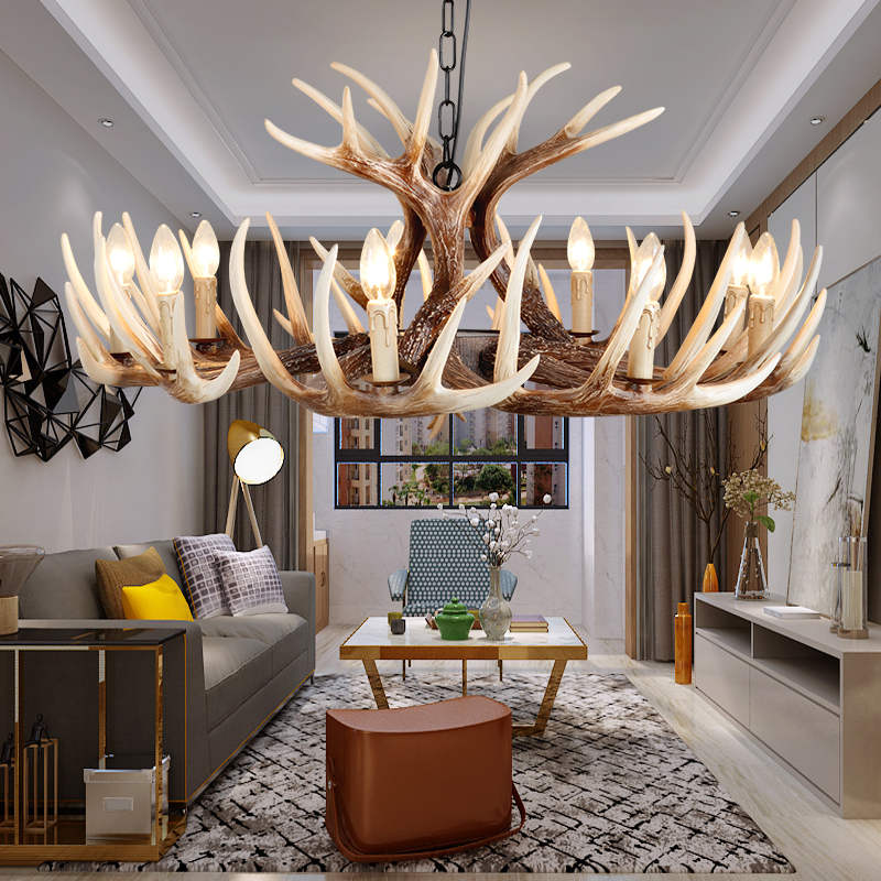 Modernist pastoral chandelier W-6216-9+3 living room hotel apartment Chandelier5