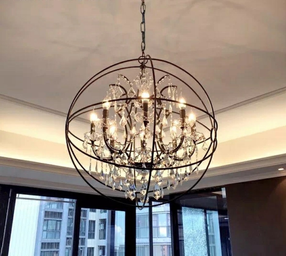 The modern garden style apartment hotel chandelier chandelier W-6300-8 beauty parlor2
