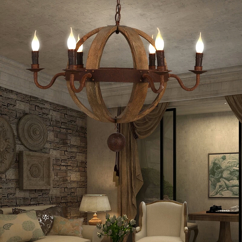 Modernist industrial wind chandelier W-6197-6 villa living room hotel apartment Chandelier4