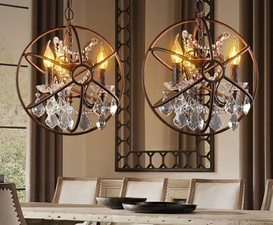 The modern garden style apartment hotel chandelier chandelier W-6300-4 beauty parlor3