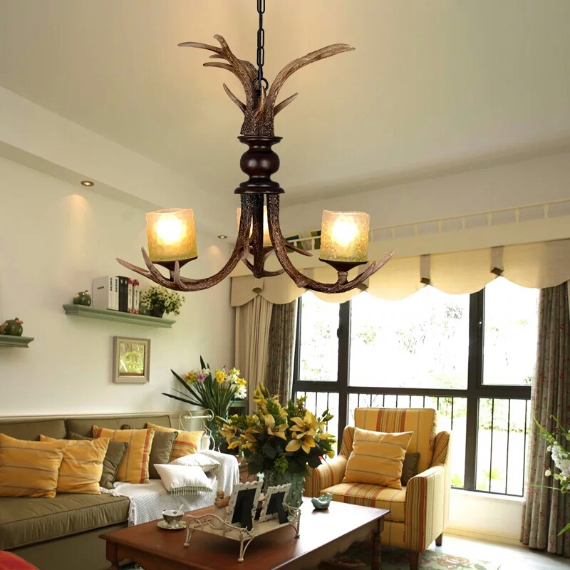 Modernist pastoral chandelier W-6221-3 living room hotel apartment Chandelier3
