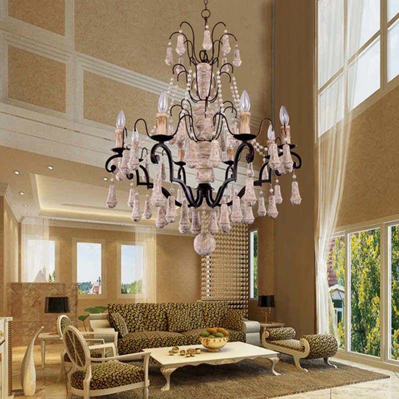 Modernist industrial wind chandelier W-6204-8 villa living room hotel apartment Chandelier5