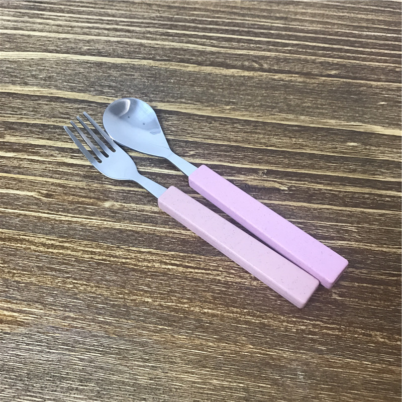 Stainless Steel Portable cutlery suit stainless steel spoon fork2