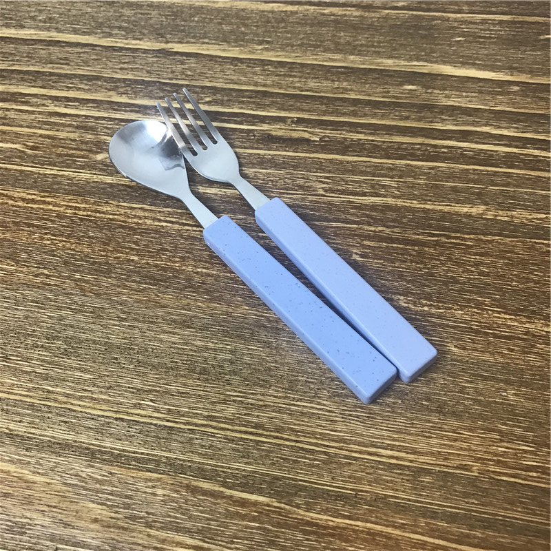 Stainless Steel Portable cutlery suit stainless steel spoon fork2