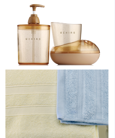 JD51668-N Satin fashion bathroom five piece gift set.7