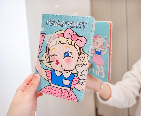 棒棒软妹女孩护照夹证件套护照保护套