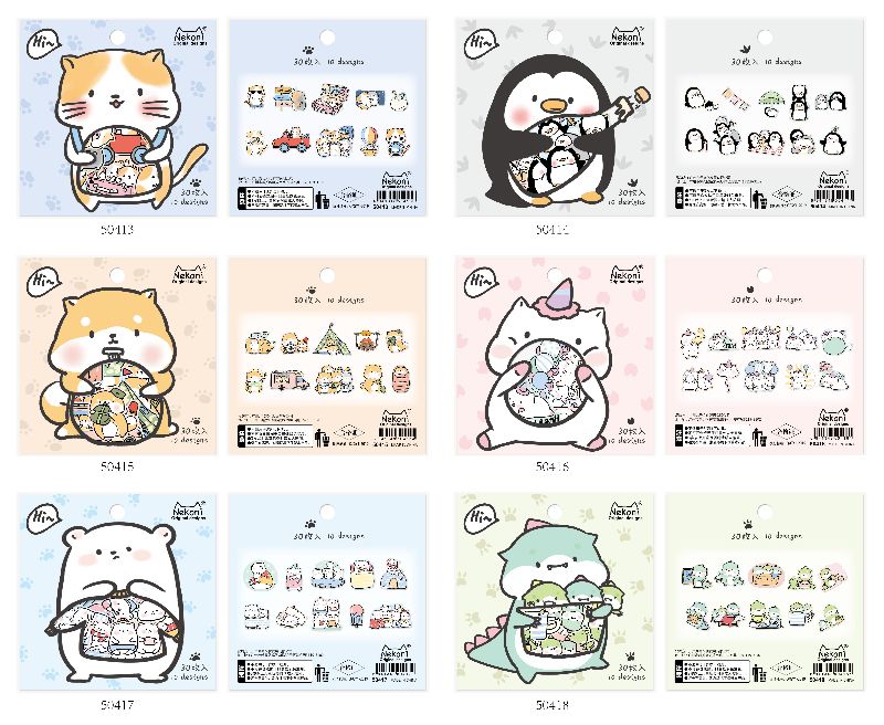 NEKONI Original Design Lovely Pets stickers