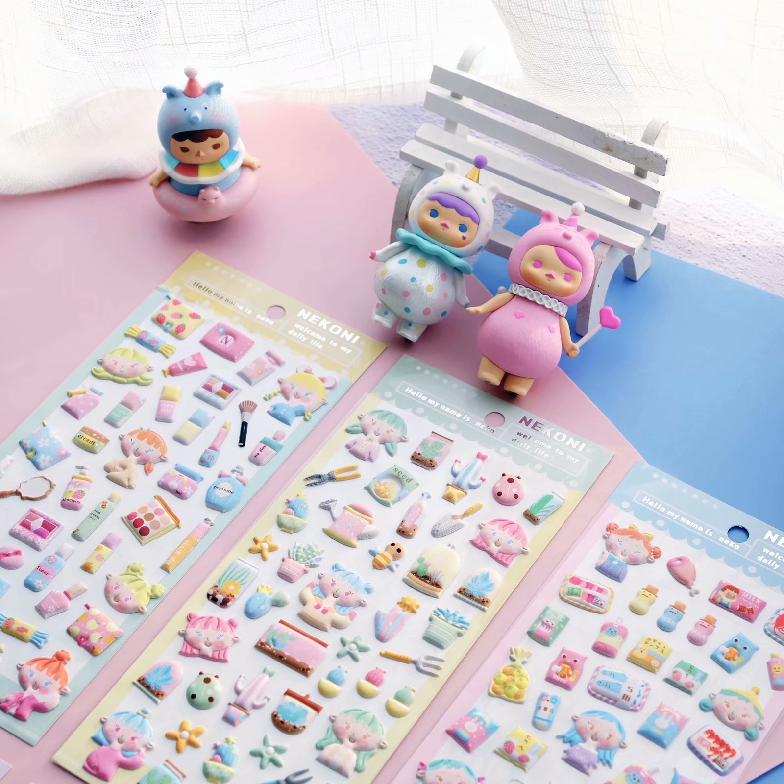 NEKONI Original Design Girls' 3D foam stickers