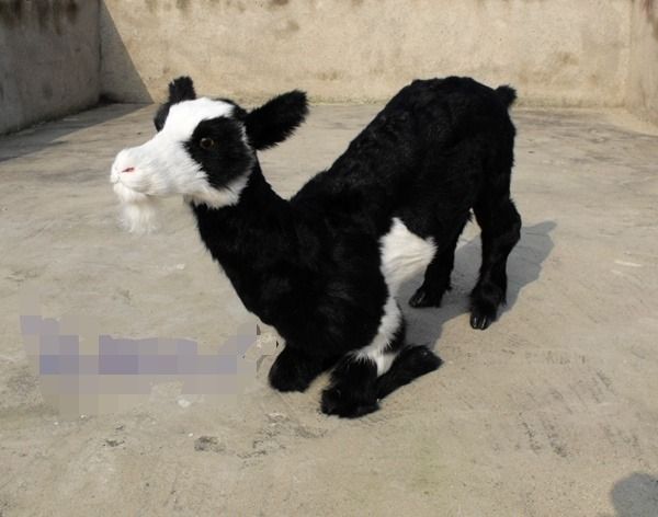 仿真下跪羊羔 simulation baby goat L85*H50cm